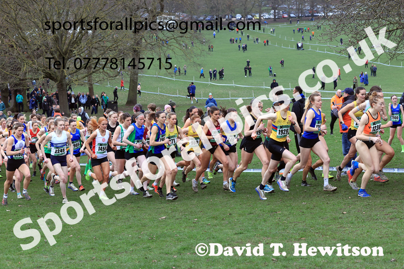 Senior Womens 2026 UK CAU Inter Counties Cross Country, Wollaton Park, Nottingham. Photo: David T. Hewitson/Sports for All Pics